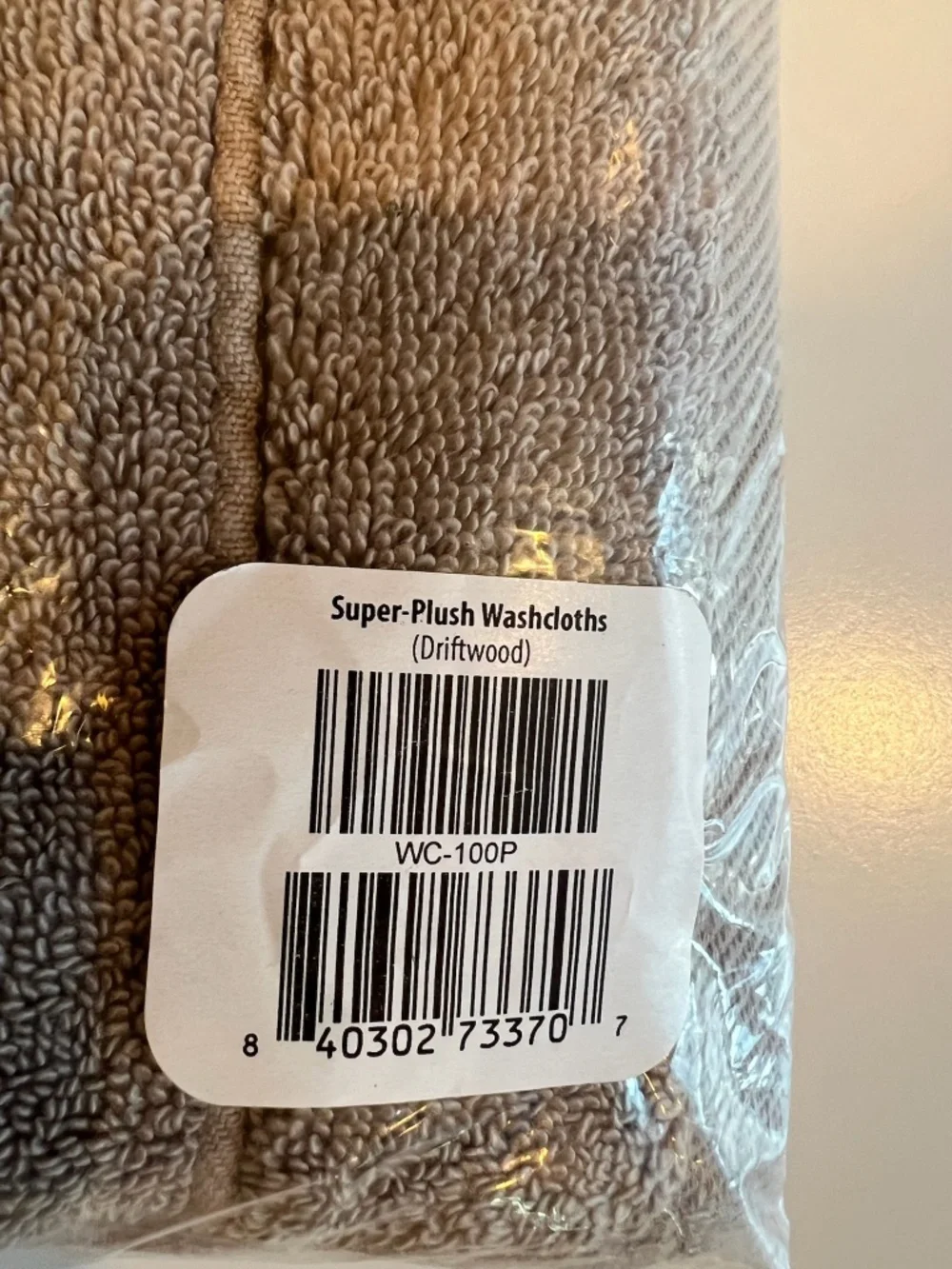 NIB Brooklinen Super-Plush Washcloths 2-Pack in Driftwood